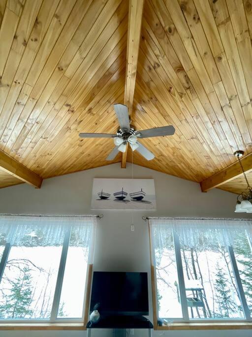 Le Chalet Bleu, Aux Pieds Des Monts-Valin Saint-David-de-Falardeau Zewnętrze zdjęcie