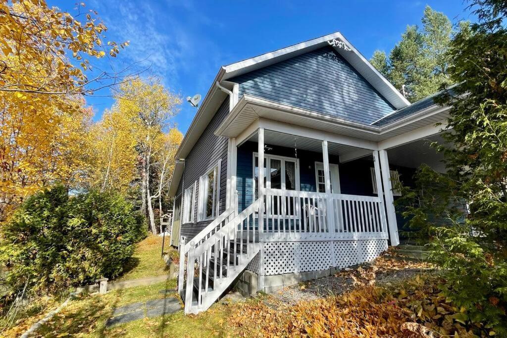 Le Chalet Bleu, Aux Pieds Des Monts-Valin Saint-David-de-Falardeau Zewnętrze zdjęcie